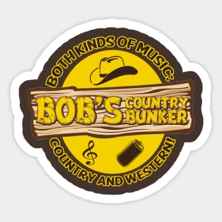 Blues Brothers Bob's Country Bunker Sticker